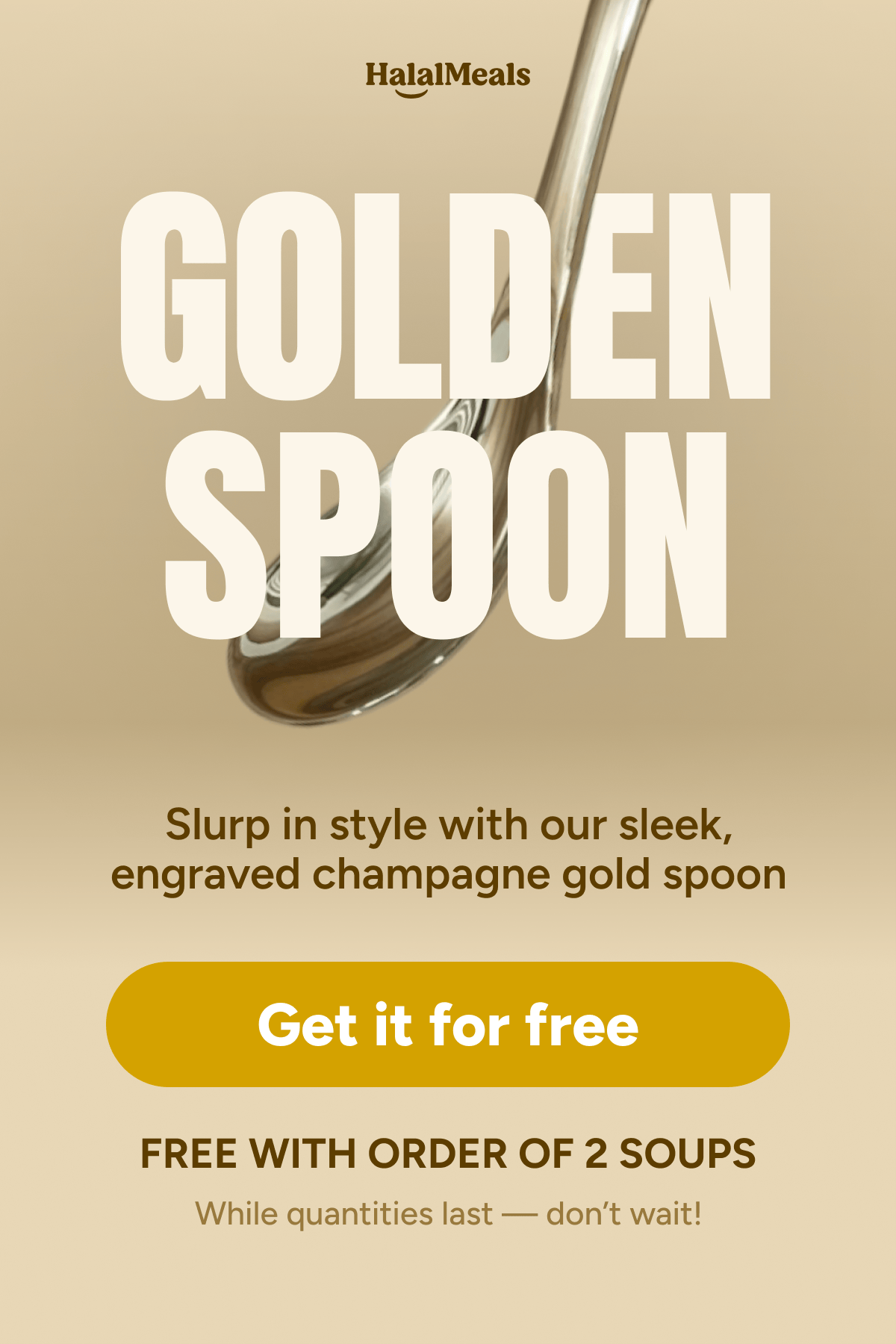 Get your FREE 'Golden Spoon' Halal Meals